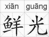 鲜光的拼音