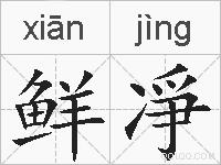 鲜凈的拼音