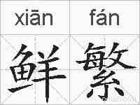 鲜繁的拼音