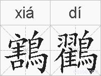 鶷鸐的拼音