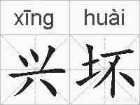 兴坏的拼音