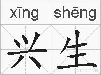 兴生的拼音