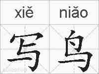 写鸟的拼音
