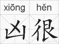 凶很的拼音