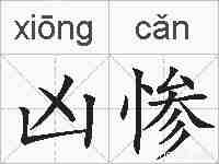 凶惨的拼音