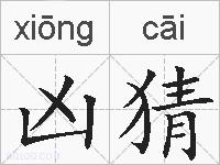 凶猜的拼音