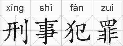 刑事犯罪的拼音