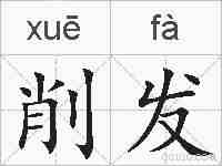 削发的拼音