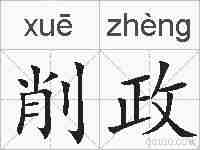 削政的拼音
