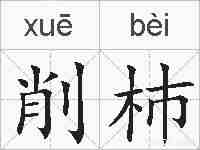 削杮的拼音