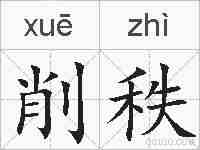削秩的拼音