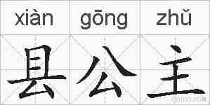 县公主的拼音