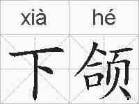 下颌的拼音