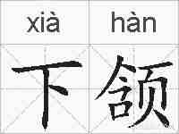 下颔的拼音