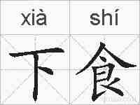 下食的拼音