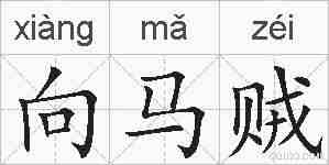 向马贼的拼音