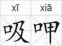 吸呷的拼音