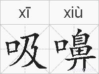 吸嚊的拼音