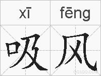 吸风的拼音