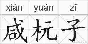 咸杬子的拼音