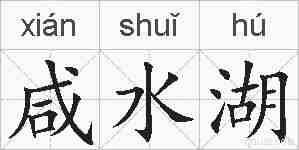 咸水湖的拼音