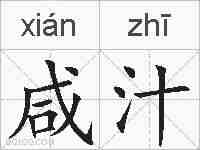 咸汁的拼音