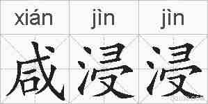 咸浸浸的拼音