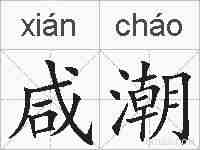 咸潮的拼音
