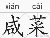 咸菜的拼音