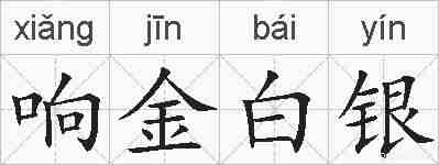 响金白银的拼音