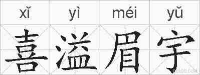 喜溢眉宇的拼音