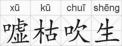 嘘枯吹生的拼音