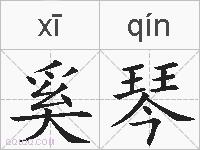 奚琴的拼音