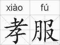 孝服的拼音