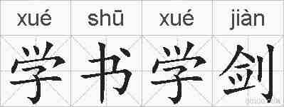 学书学剑的拼音