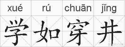 学如穿井的拼音