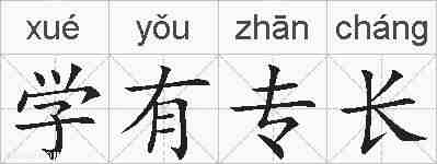 学有专长的拼音