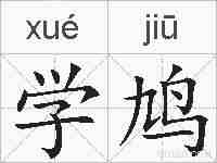 学鸠的拼音