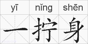 一拧身的拼音