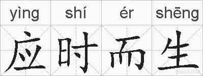 应时而生的拼音