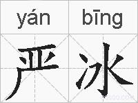 严冰的拼音