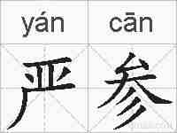 严参的拼音