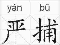 严捕的拼音