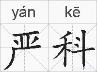 严科的拼音