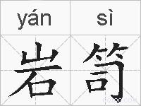 岩笥的拼音
