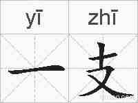 一支的拼音
