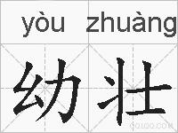 幼壮的拼音