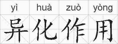 异化作用的拼音