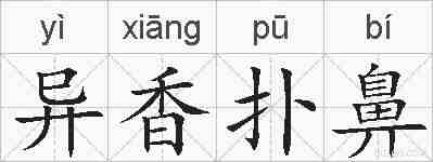异香扑鼻的拼音