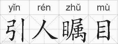 引人瞩目的拼音